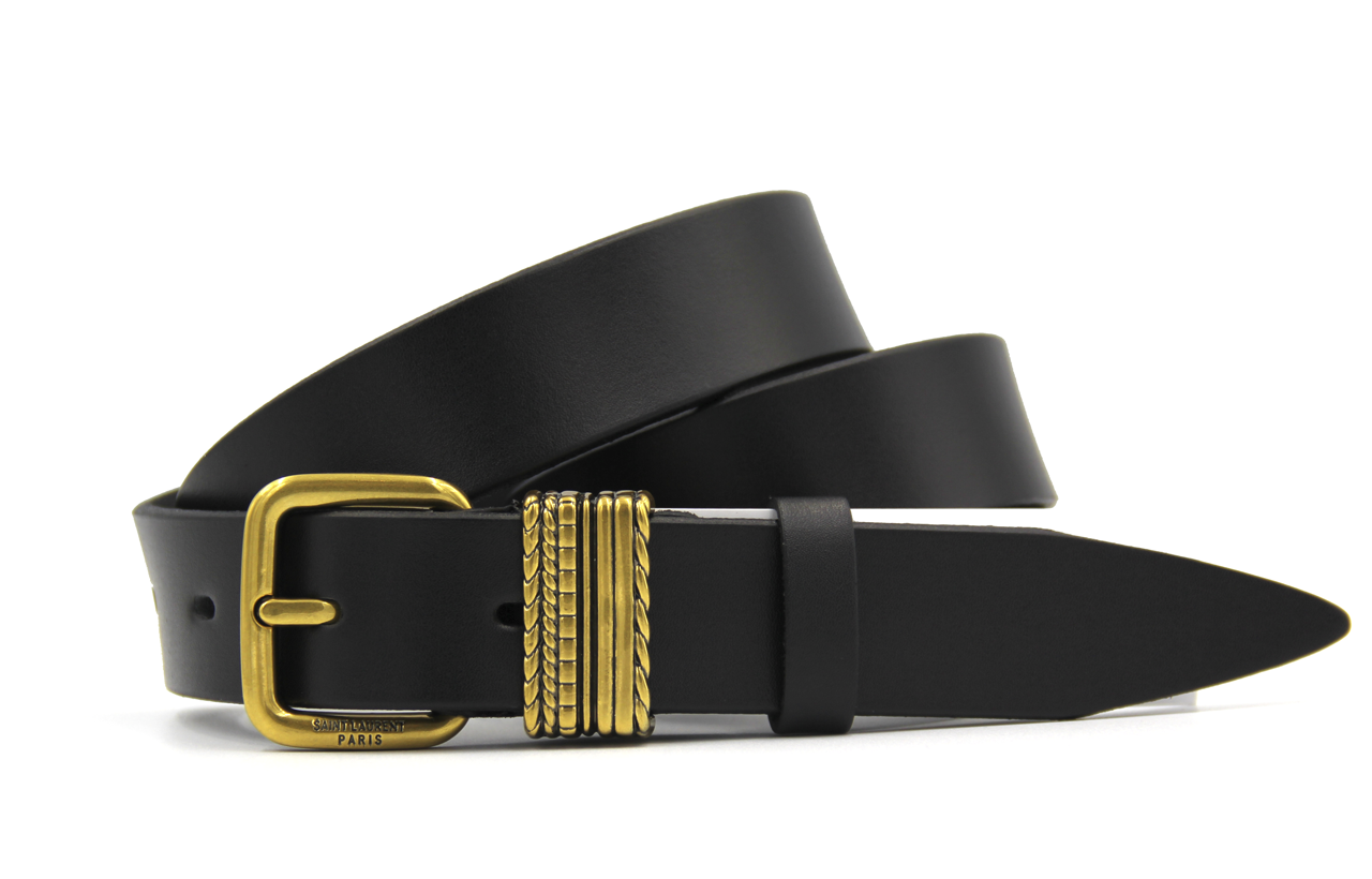 Ремінь жіночий YVES SAINT LAURENT шкіряний 3 см
