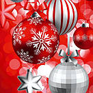 Новорічний пакет ГІГАНТ ВЕРТИКАЛЬНИЙ 47*28*10 см, фото 2