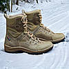 Тактичні берці зимові койот, військові черевики бежеві зима, армійське взуття на зиму для зсу, розміри: 36-48, фото 4