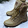 Тактичні берці зимові койот, військові черевики бежеві зима, армійське взуття на зиму для зсу, розміри: 36-48, фото 8