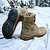 Тактичні берці зимові койот, військові черевики бежеві зима, армійське взуття на зиму для зсу, розміри: 36-48, фото 7