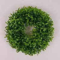 Вінок декоративний зелений Квіти штучні