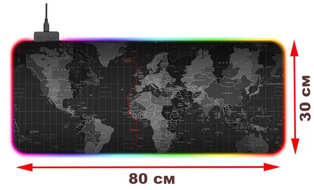 Игровая поверхность Карта с RGB подсветкой 80*30 см. Игровая поверхность Карта с RGB подсветкой 80*30 см.