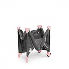 Ліжечко-манеж KiderKraft JOY Pink з пеленальним столиком та каруселлю зі світлом, фото 6