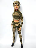Одяг для ляльок Барбі Barbie - костюм камуфляжний, фото 5