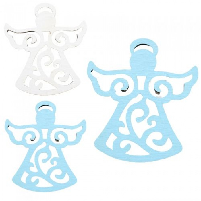 Ялинкова прикраса Силует Ангелочки 3 штуки