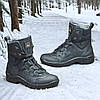 Тактичні берці зимові чорні, військові черевики в чорному кольорі зима, армійське взуття на зиму для зсу, розміри: 36-48, фото 6