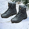 Тактичні берці зимові чорні, військові черевики в чорному кольорі зима, армійське взуття на зиму для зсу, розміри: 36-48, фото 7