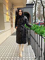 Трендовое женское пальто демисезонное стеганое с подкладкой полиэстер L(46-48)