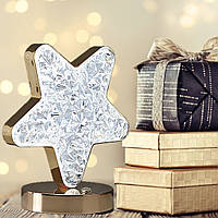 Нічник світильник Зірка акриловий на підставці USB Charging Touch Lamp з акумулятором Зірочка