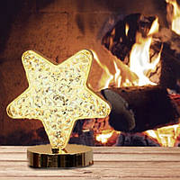 Нічник світильник Зірка акриловий на підставці USB Charging Touch Lamp з акумулятором Зірочка