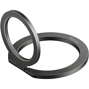 Підставка для телефону Baseus Halo Magnetic Ring Holder Phone Stand SUCH000013 Grey, фото 1
