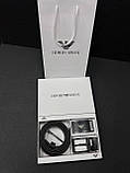 Чоловічий подарунковий набір ARMANI ремінь із двома пряжками з натуральної шкіри, фото 3