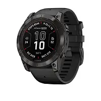 Смарт-часы Garmin Fenix 7X Pro Sapphire Solar Carbon G. DLC Tit. with Black Band (010-02778-10/11)