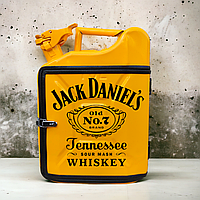 Мини Бар Канистра Портативный 10 л. «Jack Daniel's». Подарок на праздник. Подарочный набор для мужчины Желтый