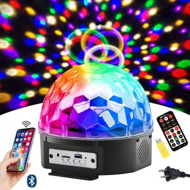 Диско куля з динаміками та mp3-провідувачем Magic Ball Bluetooth Music PRO Original + флешка та пульт