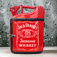 Мини Бар Канистра Портативный 10 л. «Jack Daniel's». Подарок на праздник. Подарочный набор для мужчины Красный