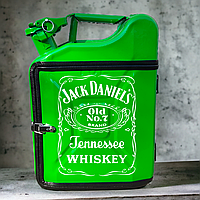 Мини Бар Канистра Портативный 10 л. «Jack Daniel's». Подарок на праздник. Подарочный набор для мужчины Зелёный