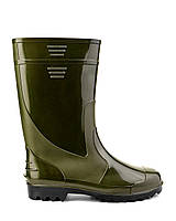 Резиновые хаки мужские сапоги непромокающие для дождя 41 размер зимний утеплитель ботинки слякоти утепленные