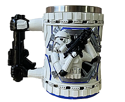 Кухоль Чашка 3D нержавіюча сталь Star Wars Штурмовик 550 мл