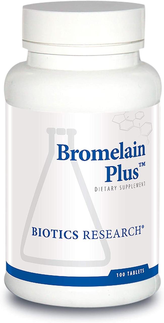 Biotics Research Bromelain Plus / Бромелайн і папаїн протеолітичні ферменти 100 таблеток