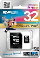 Silicon Power microSDHC 32Gb Class 10 з адаптером SD