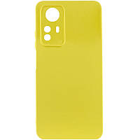Матовый силиконовый чехол на Xiaomi Redmi Note 12S желтый / Чехол на Сяоми Редми Нот 12С
