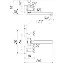 Змішувач для ванни Globus Lux DUKAT SD4-102N (000024960), фото 6