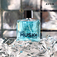 Мужская туалетная вода Musk+ Freeze Avon, 75 мл (Муск фриз эйвон)