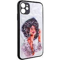 Чехол с принтом на iPhone 11 girl in a hat / Чехол с принтом на Айфон 11