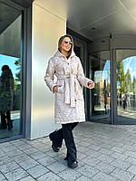 Трендовое женское пальто демисезонное стеганое с подкладкой полиэстер XX(50-52)