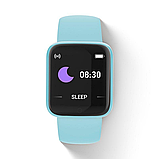 Смарт годинник Smart watch SWY68S розумний браслет з фітнес трекером, вологозахистом, пульсометром і крокоміром Блакитний, фото 7