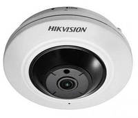 5Мп Fisheye IP видеокамера Hikvision с функциями IVS и детектором лиц DS-2CD2955FWD-IS (1.05мм)