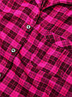 Фланелева Піжама Victoria's Secret Flannel Long PJ Set, Малинова в клітку, фото 4