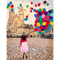 Картина по номерам Rosa Прогулка по Праге 35х45см набор для росписи по цифрам