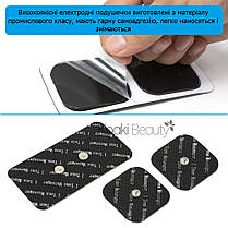 Міні міостимулятор EMS бездротовий для м'язів і тіла Yoosk K5 Tens Чорний, фото 3