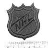 Термоаплікації шеврон 7,0 х 6,3 см "NHL" чорна, темно синя, фото 2