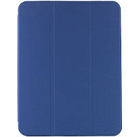 Кожаный чехол книжка с визитницей на iPad 10.9 (2022) синий / Кожаный чехол книжка с визитницей на Айпад 10.9