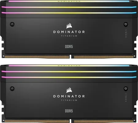 Corsair Dominator Titanium Rgb, Ddr5, 64 Gb, 6400Mhz, Cl32 (CMP64GX5M2B6400C32)