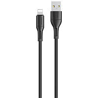 Зарядный кабель Lightning 1 метр черный / Зарядный кабель лайтнинг / Зарядка для айфон / Зарядка для iPhone