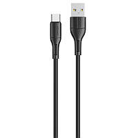 Зарядный кабель Type-C 1 метр черный / Зарядный кабель тайпси / Зарядка для андроид / Зарядка для Android