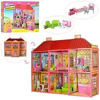 Игровой двухэтажный домик для кукол 6983 "My lovely villa"