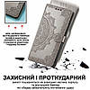 Чохол для Nokia G42 5G книжка ШКІРЯНИЙ з гаманцем візитницею ремінцем підставкою протиударний "ORNAMENT", фото 4