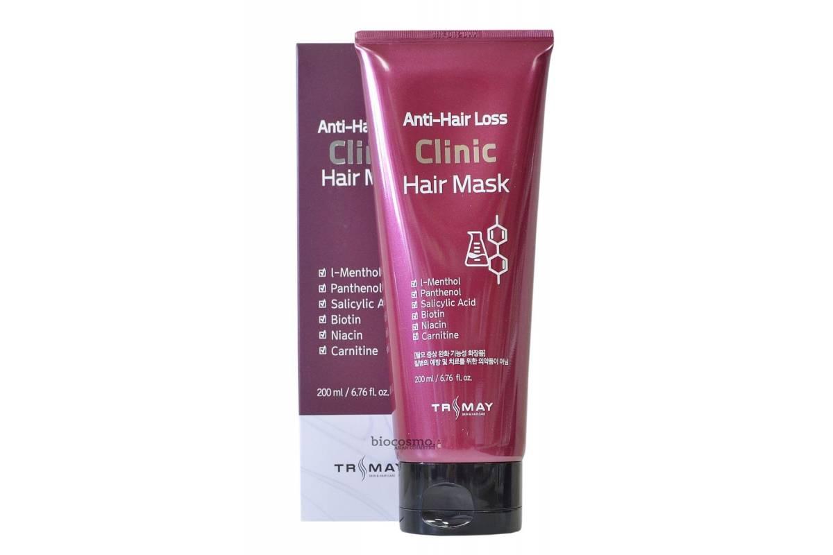 Супер маска против выпадения и жирности волос TRIMAY Anti Hair Loss Clinic Hair Mask 200 мл - фото 1 - id-p2037693261