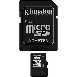 MicroSDHC Kingston 8Gb class 4 (adapter SD)