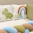 Комплект постільної дитячої білизни для ліжечка Art Design Діно топ, фото 4