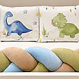 Комплект постільної дитячої білизни для ліжечка Art Design Діно топ, фото 7