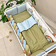 Комплект постільної дитячої білизни для ліжечка Art Design Діно топ, фото 8