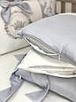 Комплект постільної білизни для ліжечка №1 Classic Сірий топ, фото 3
