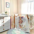 Комплект постільної дитячої білизни для ліжечка Ведмедики Гаммі бежевий топ, фото 4